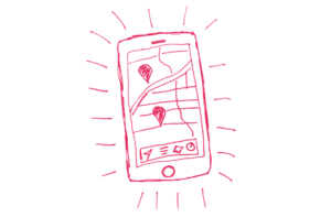 mobile app illustration