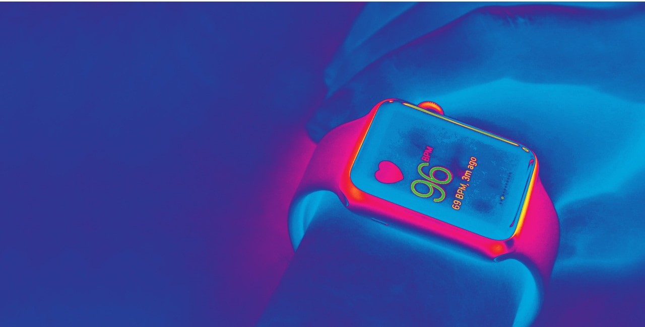 An image of a person wearing an apple watch.