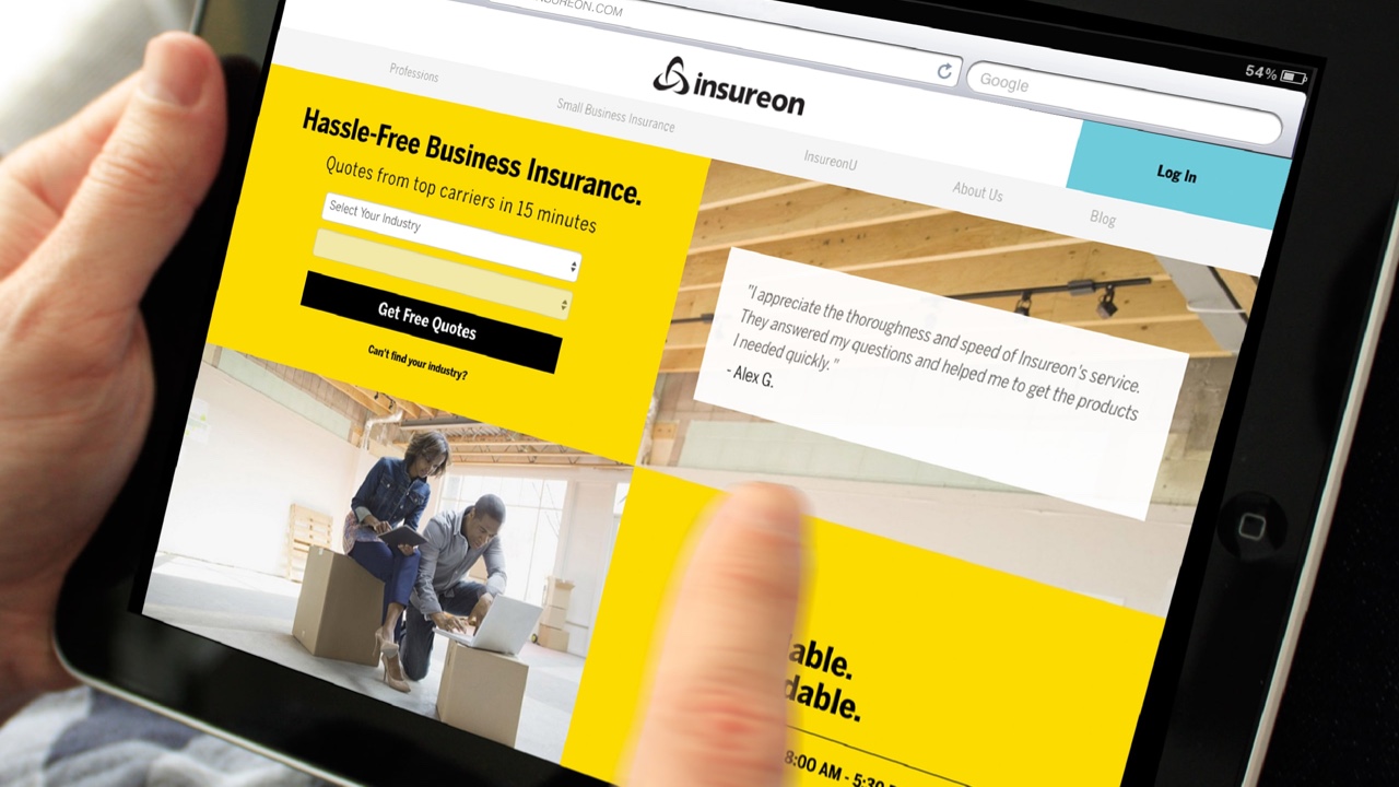 A person using an iPad to browse a website, enhancing brand presence.