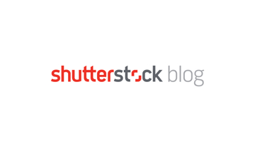 Shutterstock blog logo on a white background.