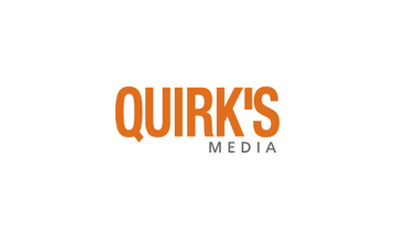 Quirk's media logo on a white background.