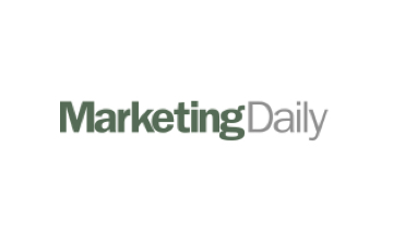 Marketing daily logo on a white background.
