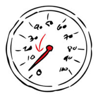 speedometer ilustration