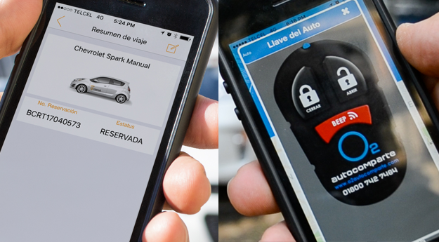 Examples of car rental apps