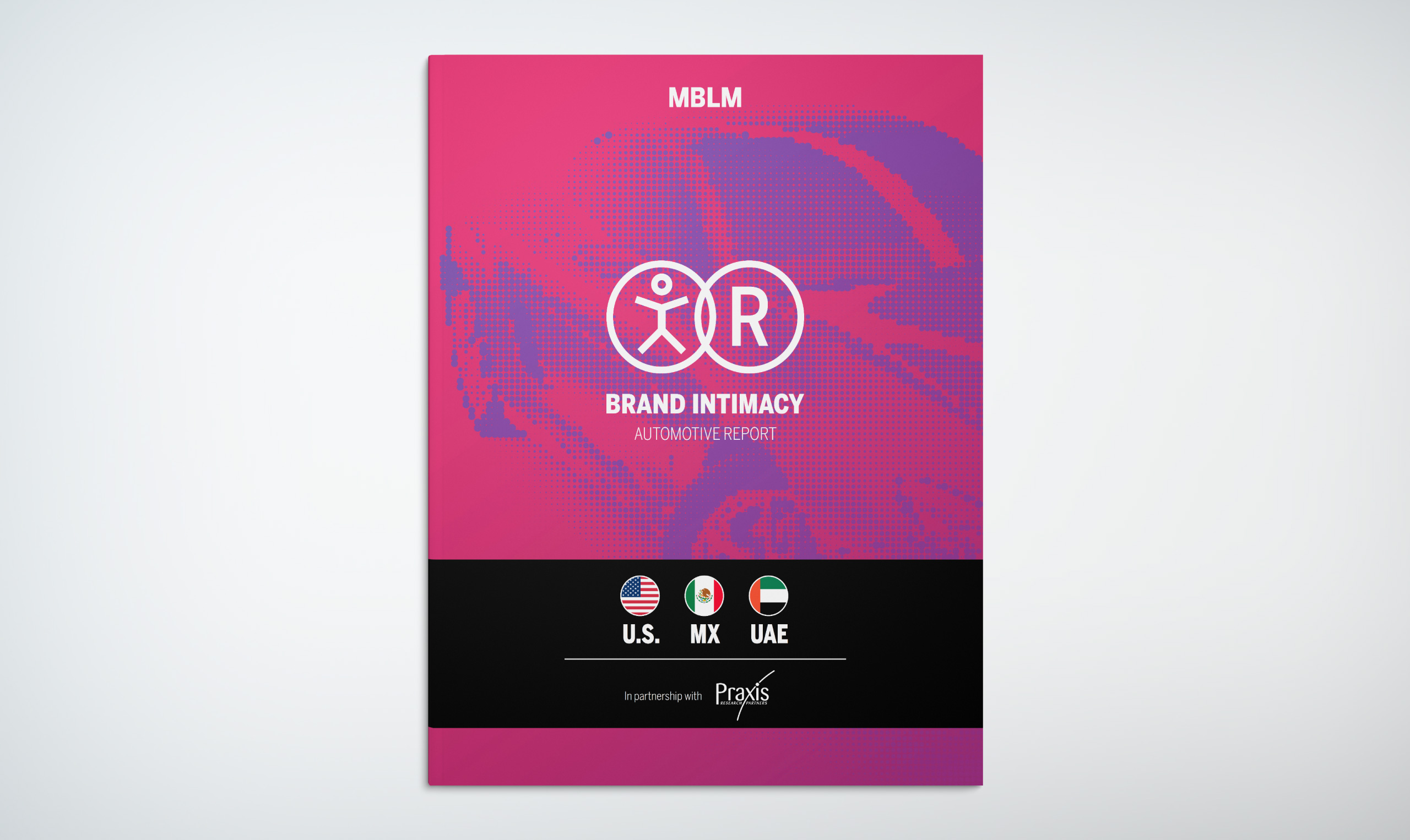 A pink and purple poster with the word brand policy on it.