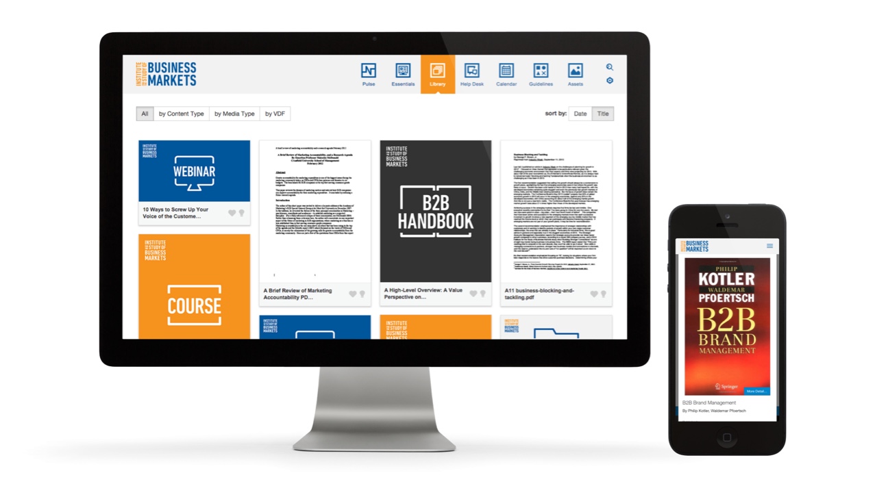 A desktop computer and a mobile phone displaying a website.