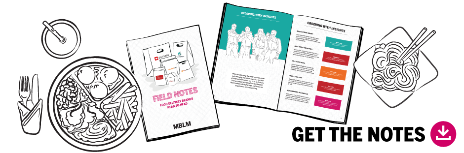 a collage of fast food illustrations