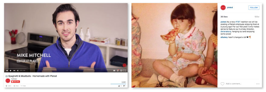 A picture of a child and a picture of a man.