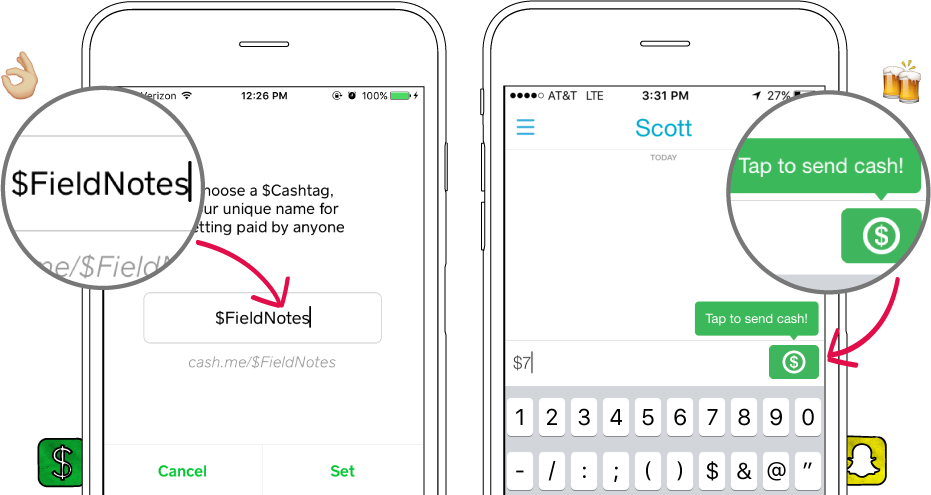 Screenshots of mobile phones showing sms