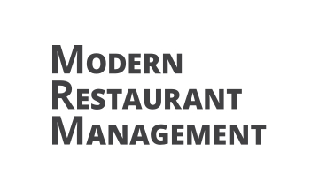 Modern restaurant management logo.