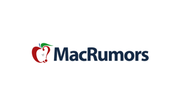 Macrumors logo on a white background.