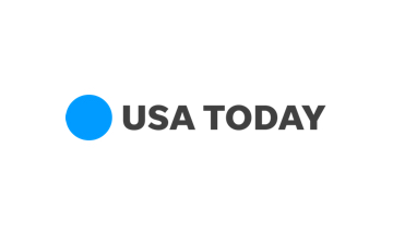 Usa today logo on a white background.