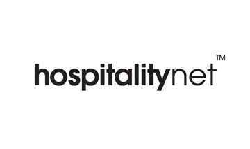 Hospitality net logo on a white background.