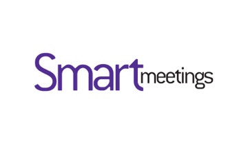 Smart meetings logo on a white background.