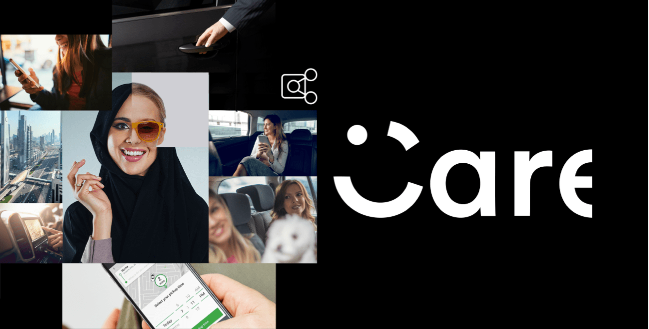 Collage of woman riding cars and using social media apps