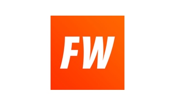 The fw logo on an orange background.
