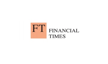 Ft financial times logo on a white background.