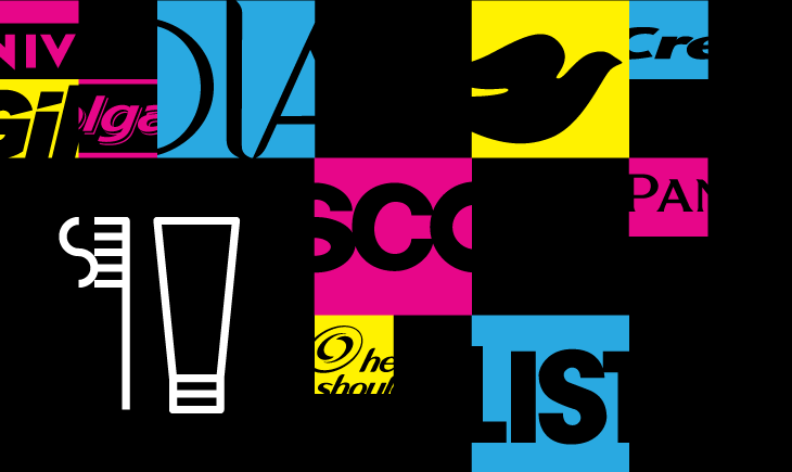 Health & Hygiene brands logos collage