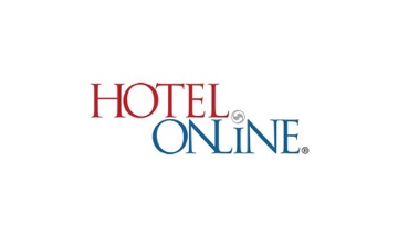Hotel online logo on a white background.