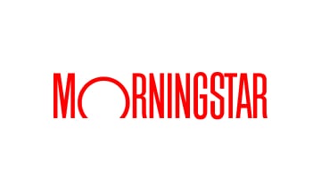 The morningstar logo on a white background.