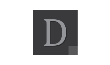 A logo with the letter d on it.
