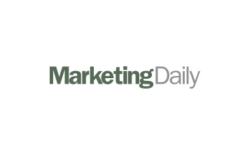 Marketing daily logo on a white background.