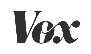 The vox logo on a white background.