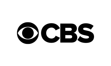 The cbs logo on a white background.