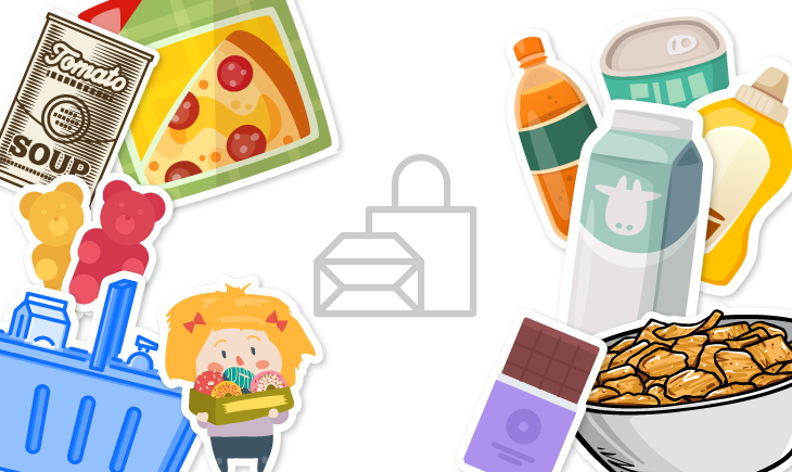 Consumer goods illustrations