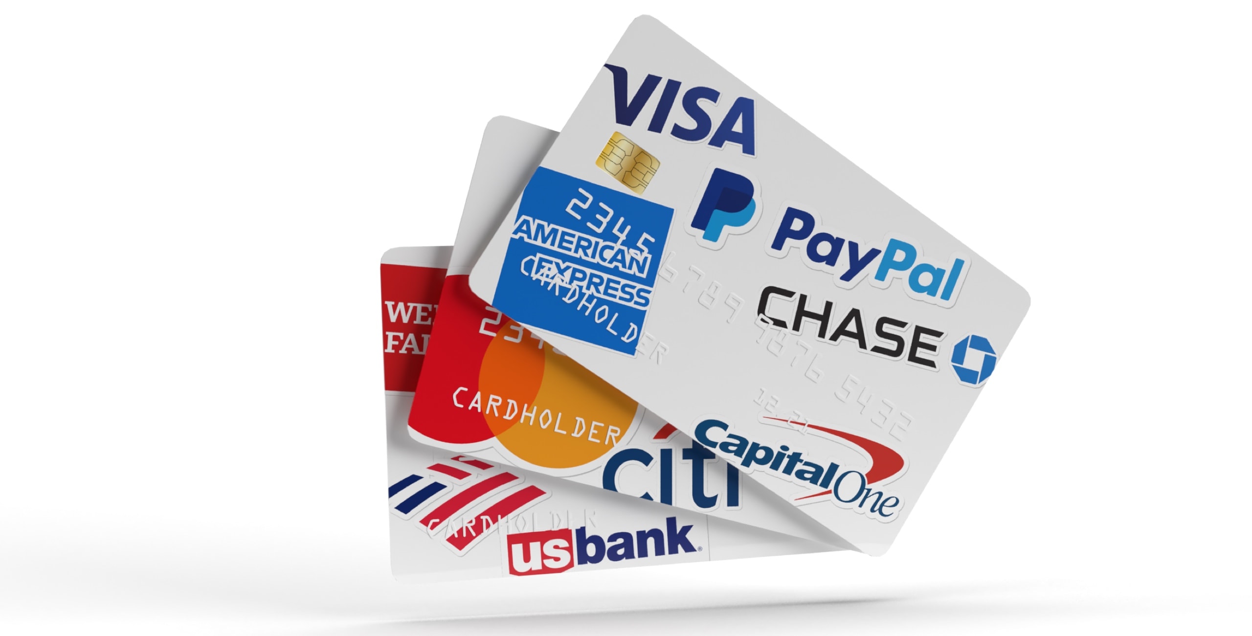 3 financial services cards