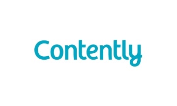The contently logo on a white background.
