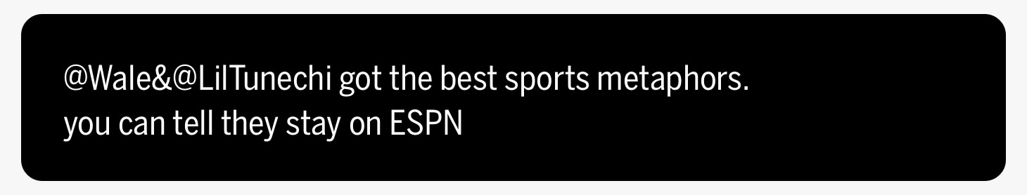Tweet about ESPN