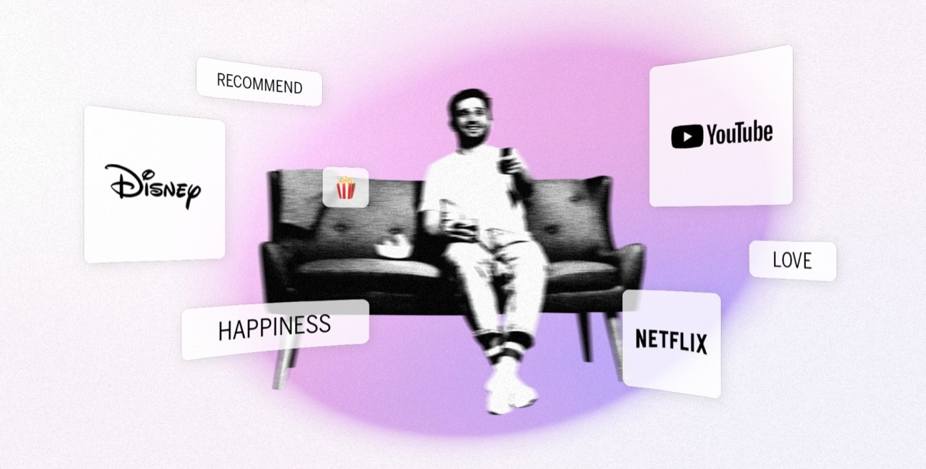 An image of a man sitting on a couch.