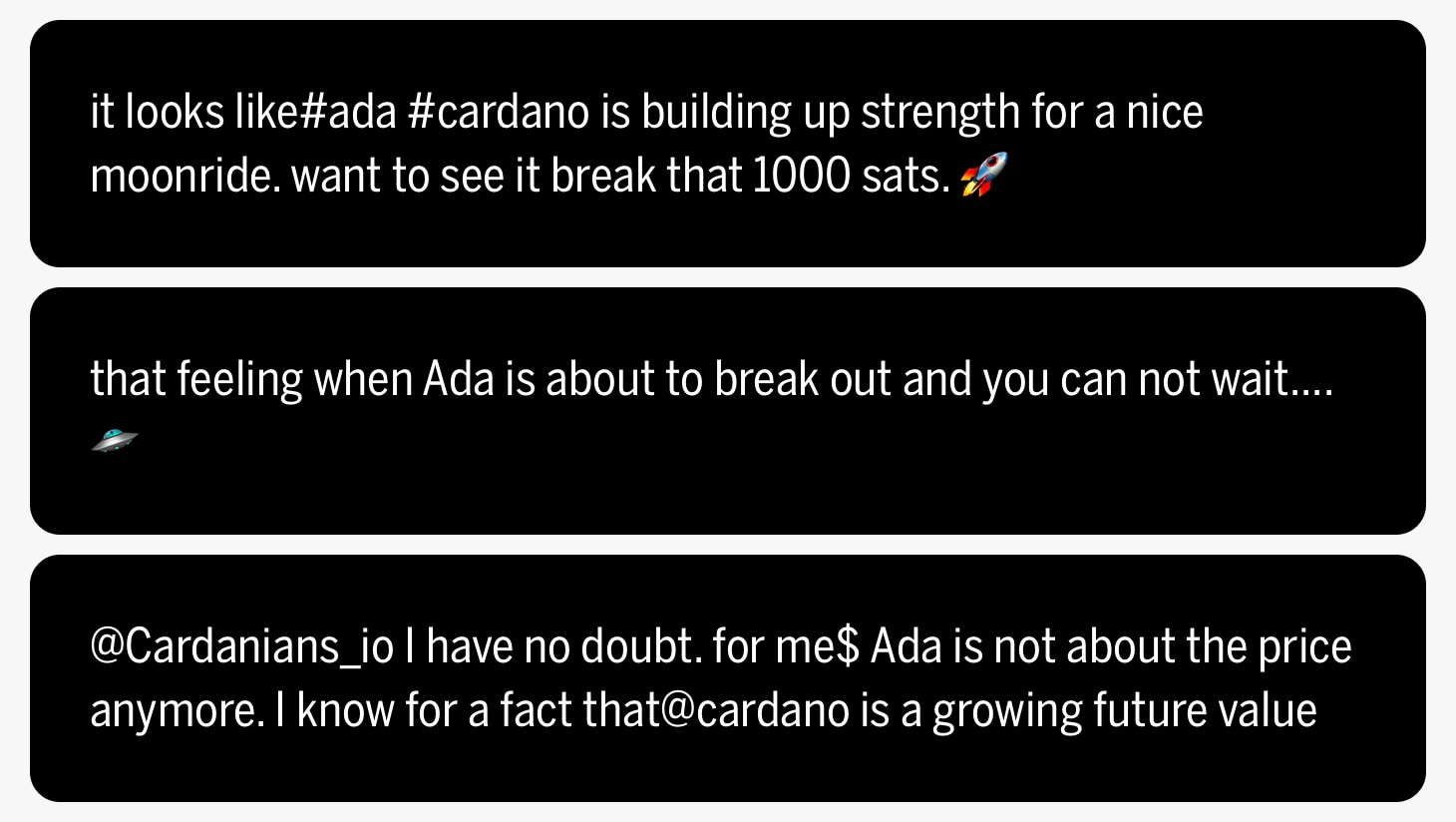 Tweets about Cardano