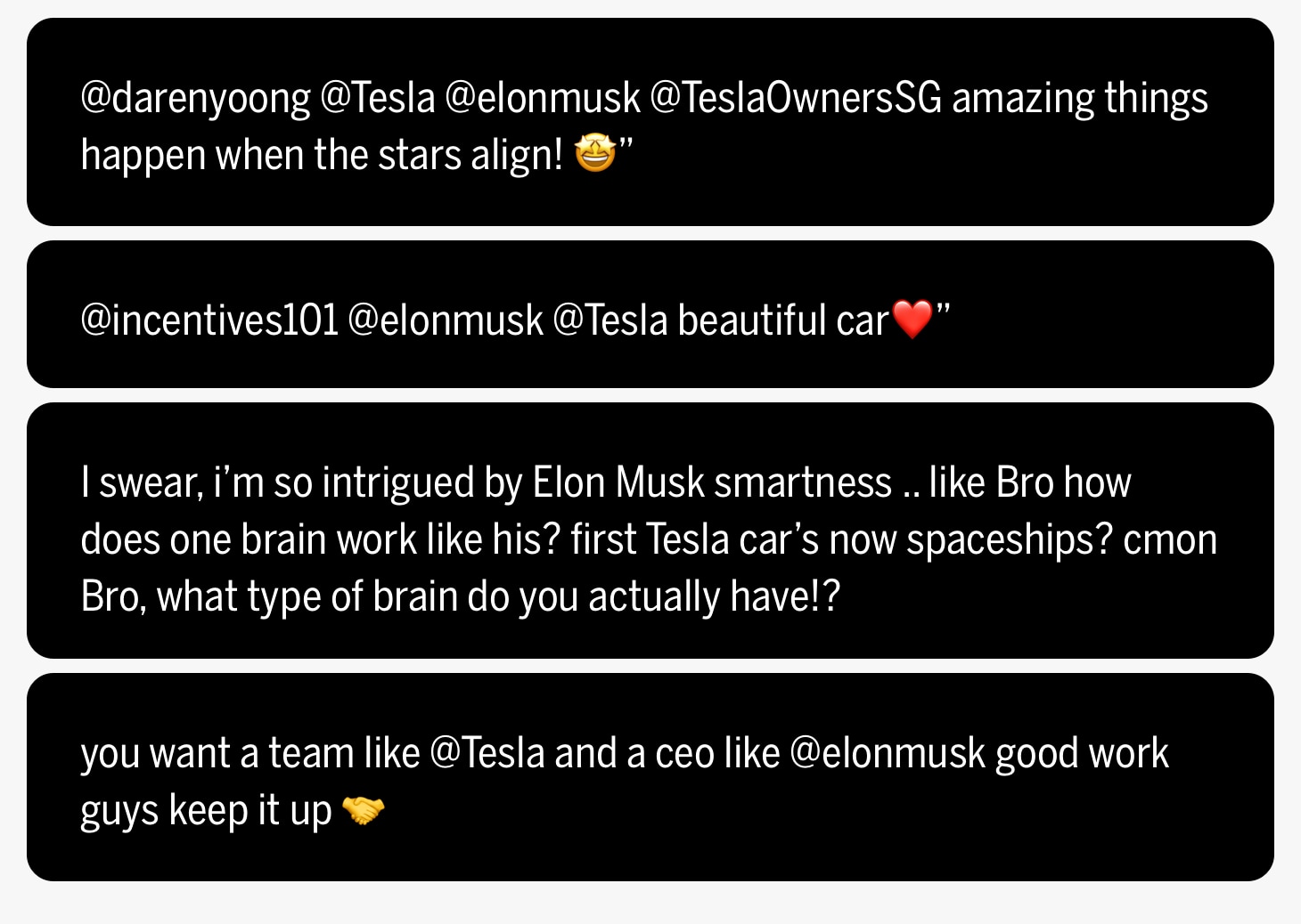 Tweets about Tesla