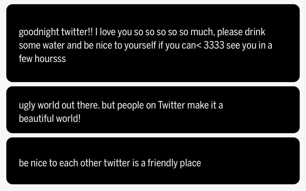 Tweets about Twitter