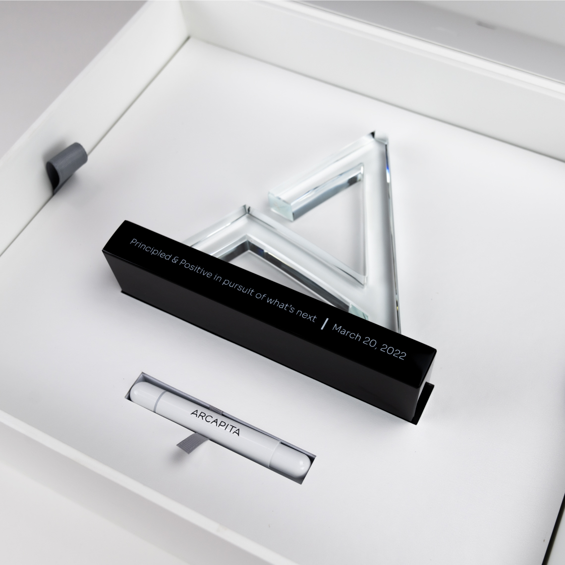 Employee kits to be used as an orientation gift, acknowledging their vital role in Arcapita’s transformation