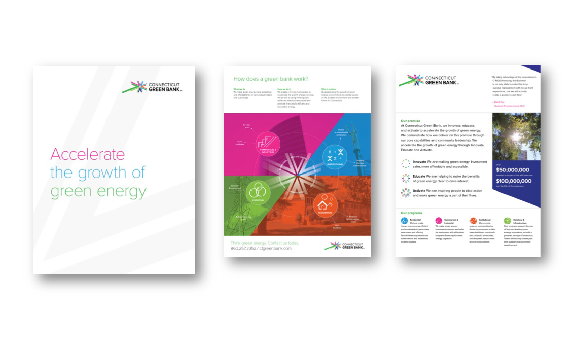 examples of the design system designed and developed for Connecticut Green Bank
