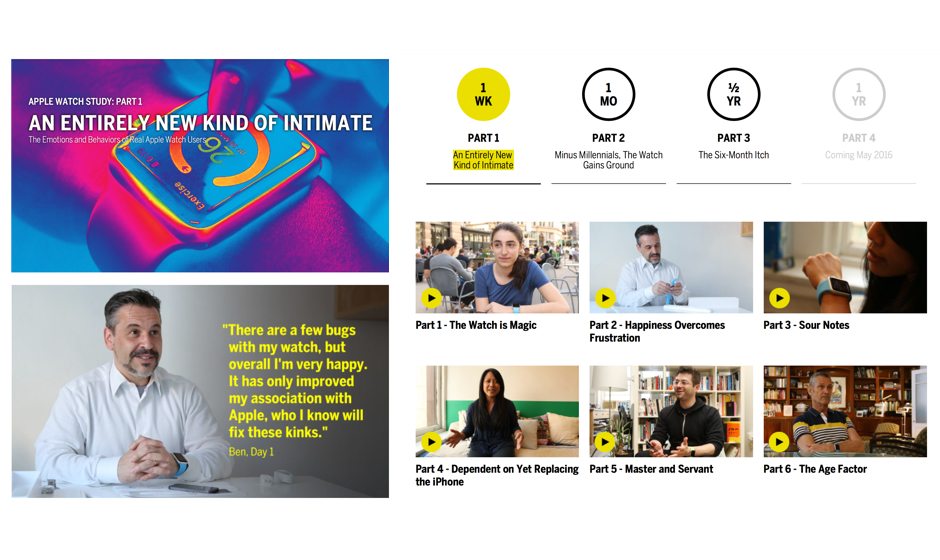 A screen shot displaying ethnographic research on the adweek website.