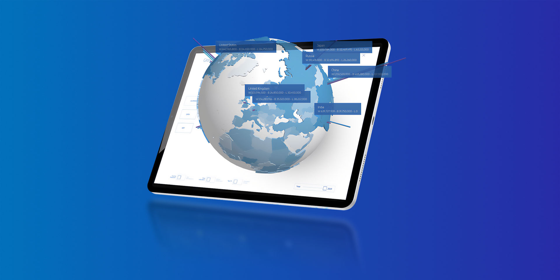 A computer screen showcasing 3D experiences and augmented reality content to demonstrate the range of CommScope’s infrastructure products and solutions, made by OMNRAE with PresentationOS