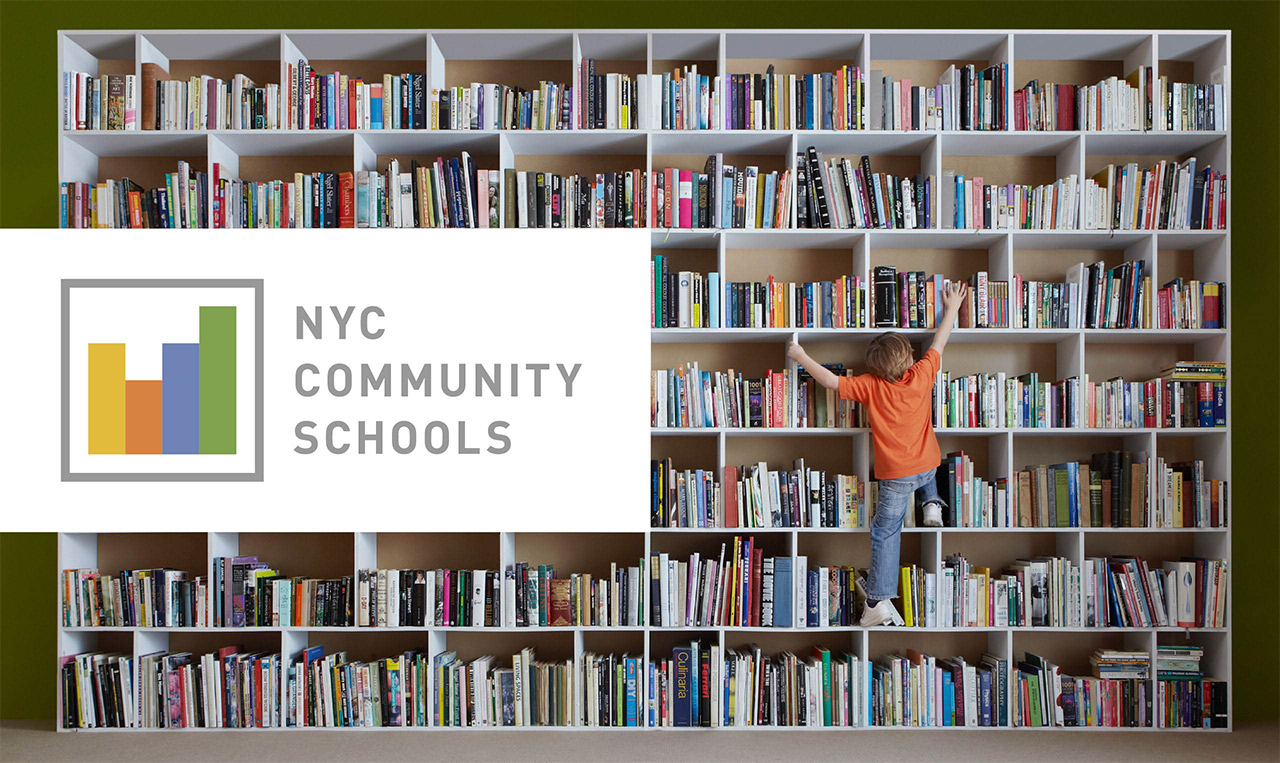 Nyc community schools logo promoting empowerment.