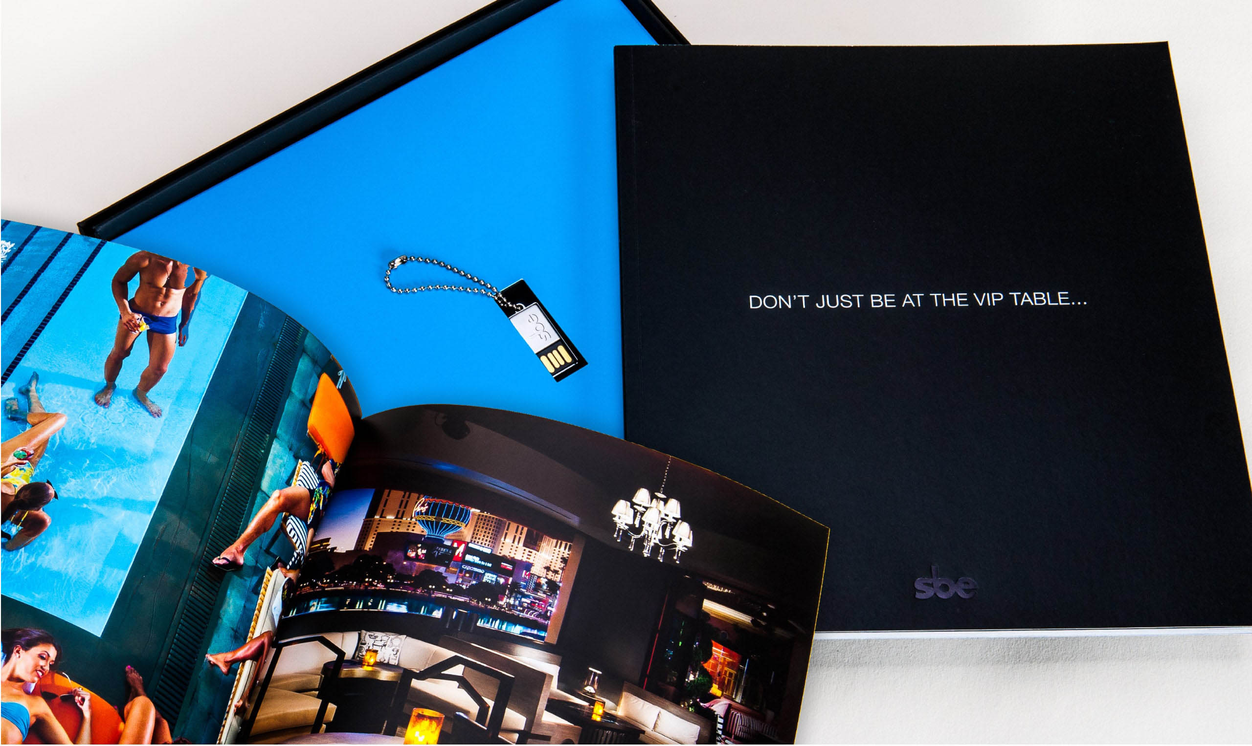 A book featuring brand development and a picture of a man and a woman.