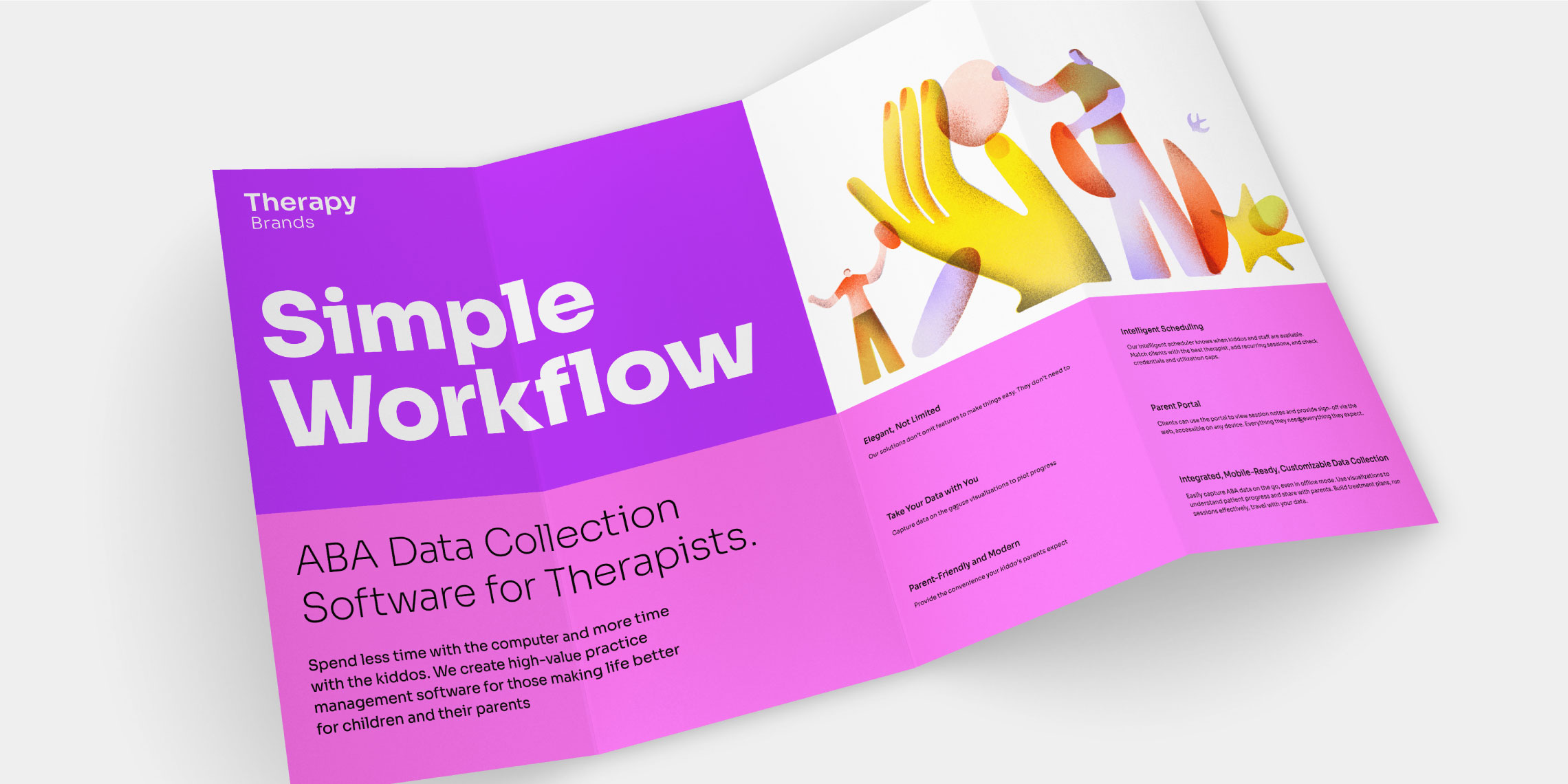 Example of a printed folded brochure