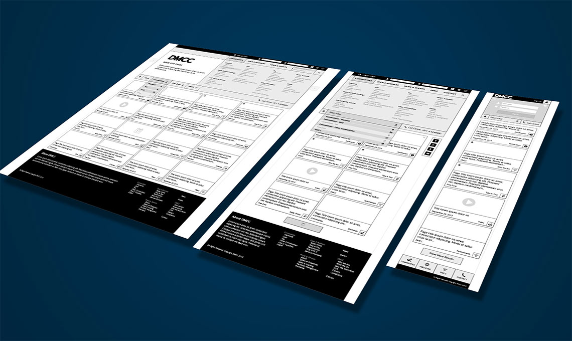 A black and white design integrated onto a sheet of paper.