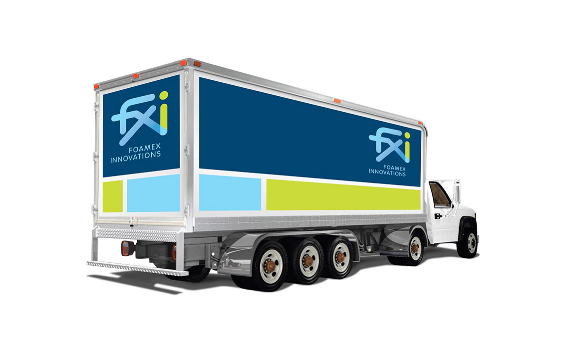 Example of a branded truck