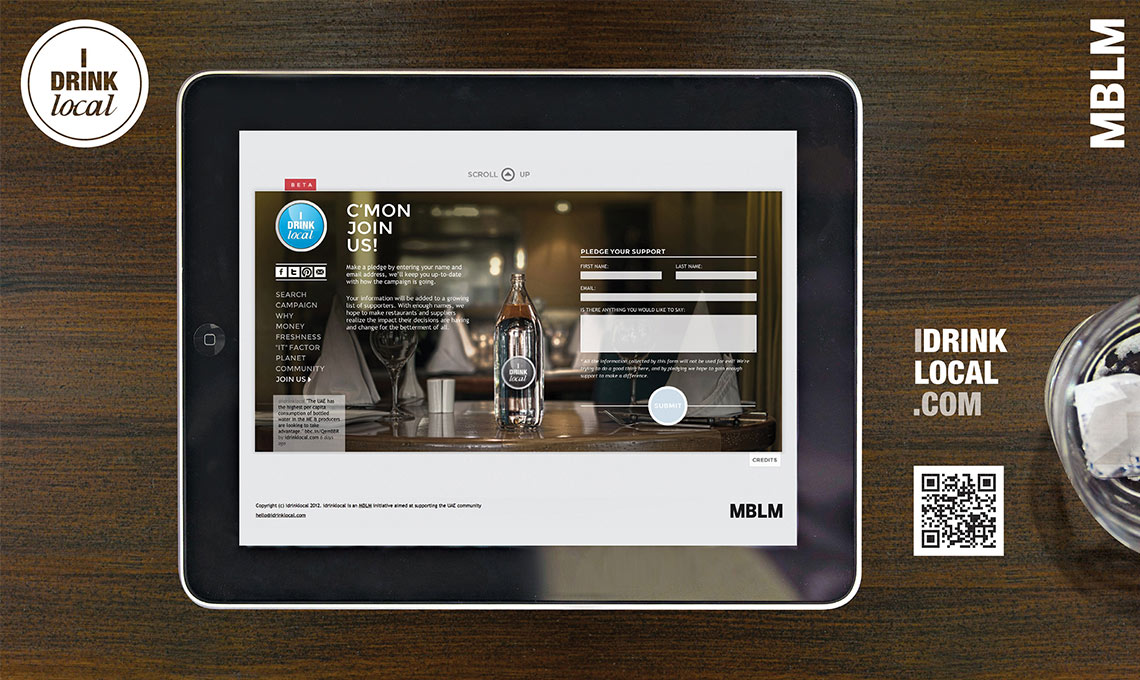 A tablet computer on a drink coaster.