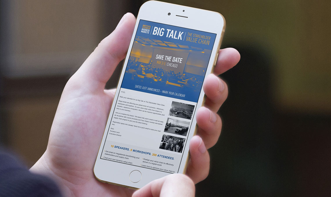 A person showcasing brand potential on their iPhone with a displayed website.