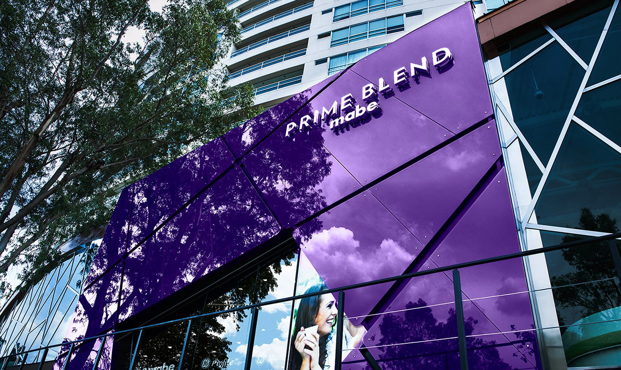 Facade of Mabe headquarters showing the logo