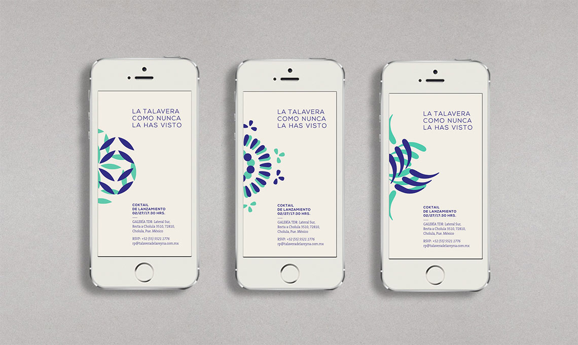 Three iPhones with fusion of different designs, incorporating elements of royal tradition.