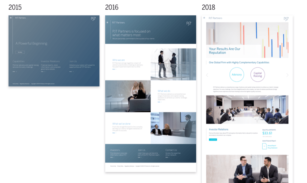 Example of website maintenance